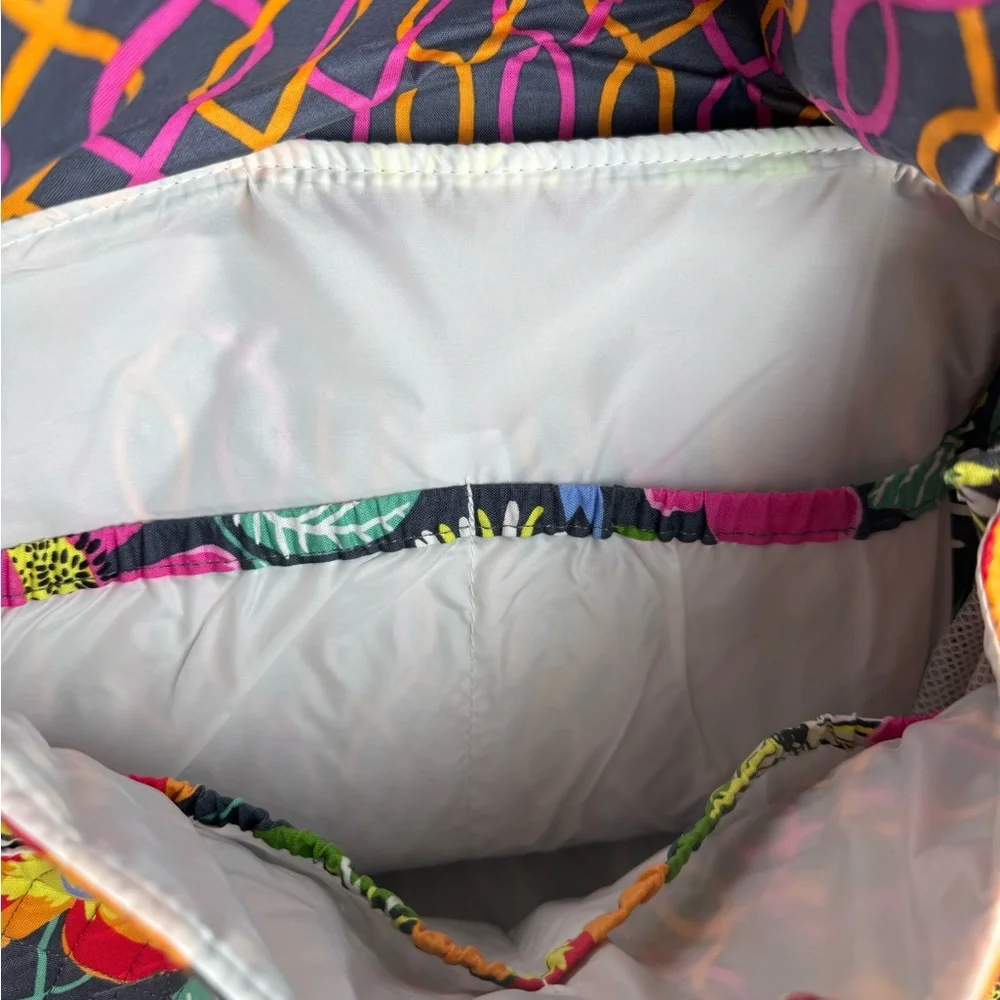 NWT Vera Bradley Jazzy Blooms Diaper Bag With Changing Pad Floral Diaper Bag New